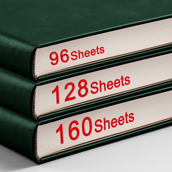 RETTACY Lined Journal Notebook - A5 Note Book Hardcover Thick Notepad 320 Numbered Pages for Writing,100gsm Lined Paper, Leather Hardcover, for Women Men Work Office School,14.5 x 21cm - Black