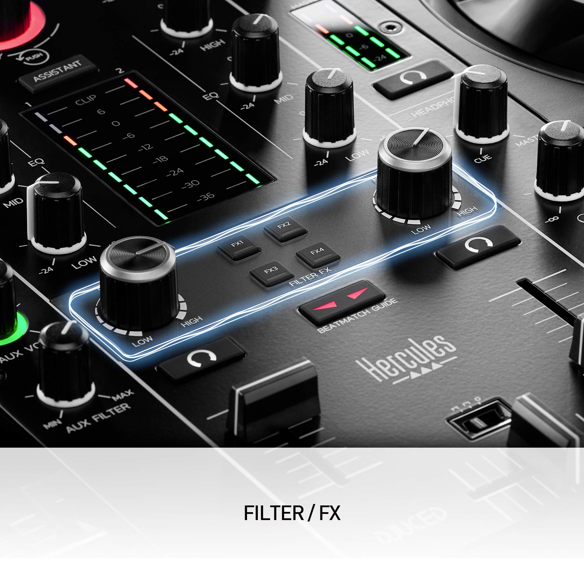 Hercules DJControl Inpulse 500 2-Deck USB DJ Controller for Serato DJ and DJUCED