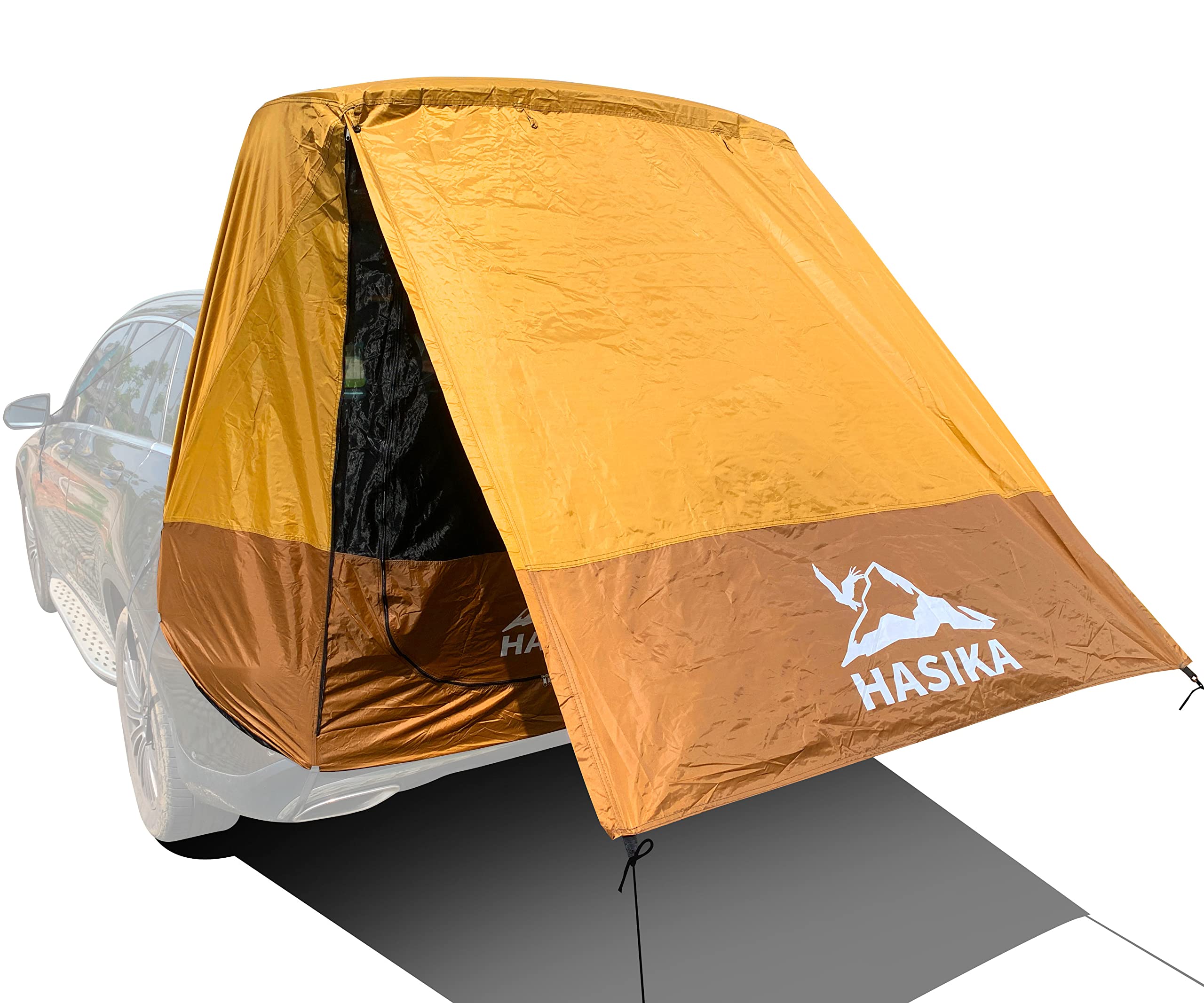 Hasika Camping Tent 2 Person Sun Shade Privacy Shelter Easy Set Up 120 Seconds Waterproof 3000MM UPF 50+ Yellow