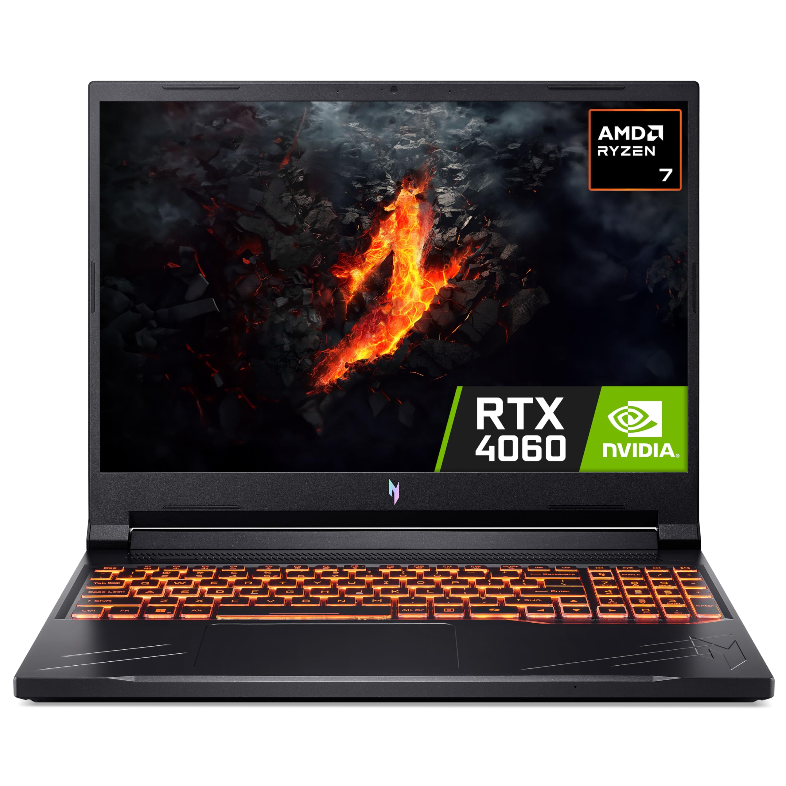 Acer Nitro V16 ANV16-41 Gaming Laptop - AMD Ryzen 7 8845HS, 16GB, 1TB SSD, NVIDIA GeForce RTX 4060, 16" WUXGA 165Hz, Windows 11 , Black