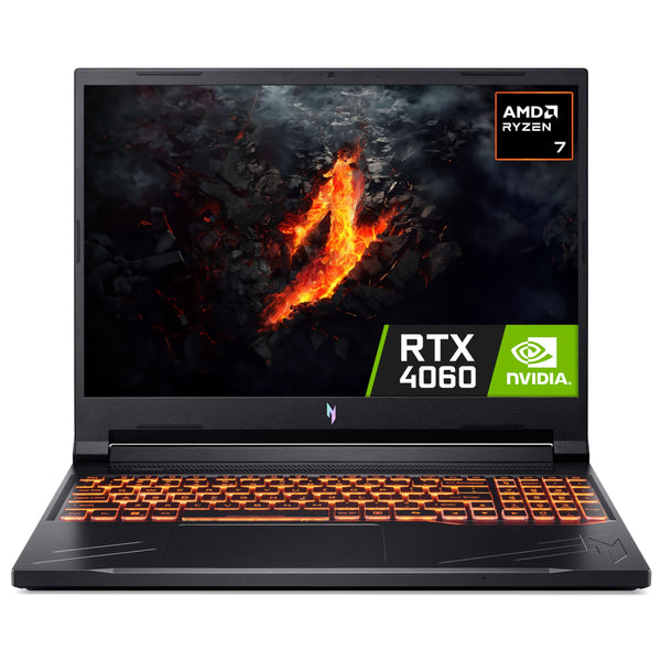 Acer Nitro V16 ANV16-41 Gaming Laptop - AMD Ryzen 7 8845HS, 16GB, 1TB SSD, NVIDIA GeForce RTX 4060, 16" WUXGA 165Hz, Windows 11 , Black