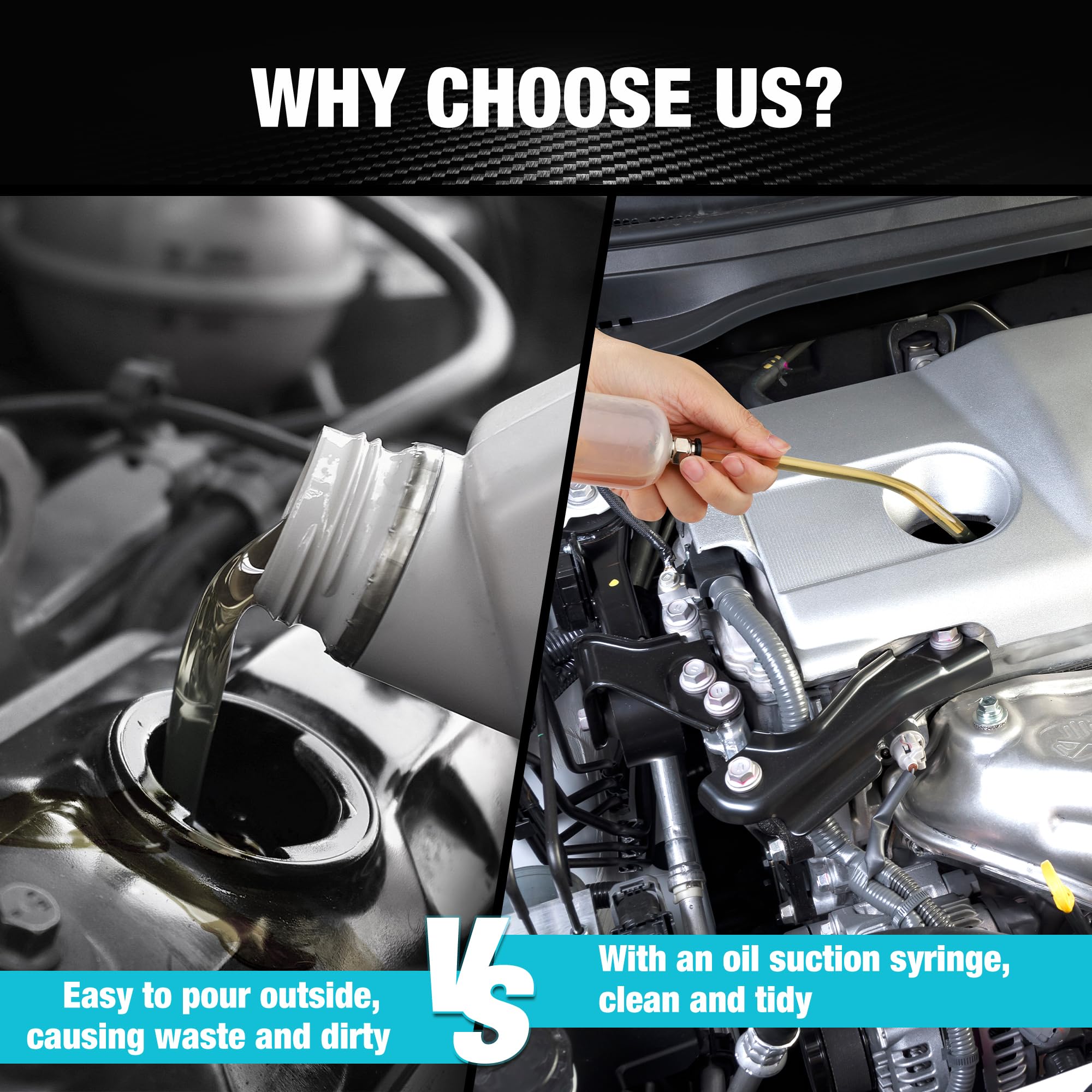 DURATECH 200cc Engine Oil Extractor Fluid Suction Pump| Keeps Engine Bay Clean with Oil Syringe | Oil Syringe and Fluid Extractor Change Engine Oil Efficiently | Suction Pump for Variety Applications