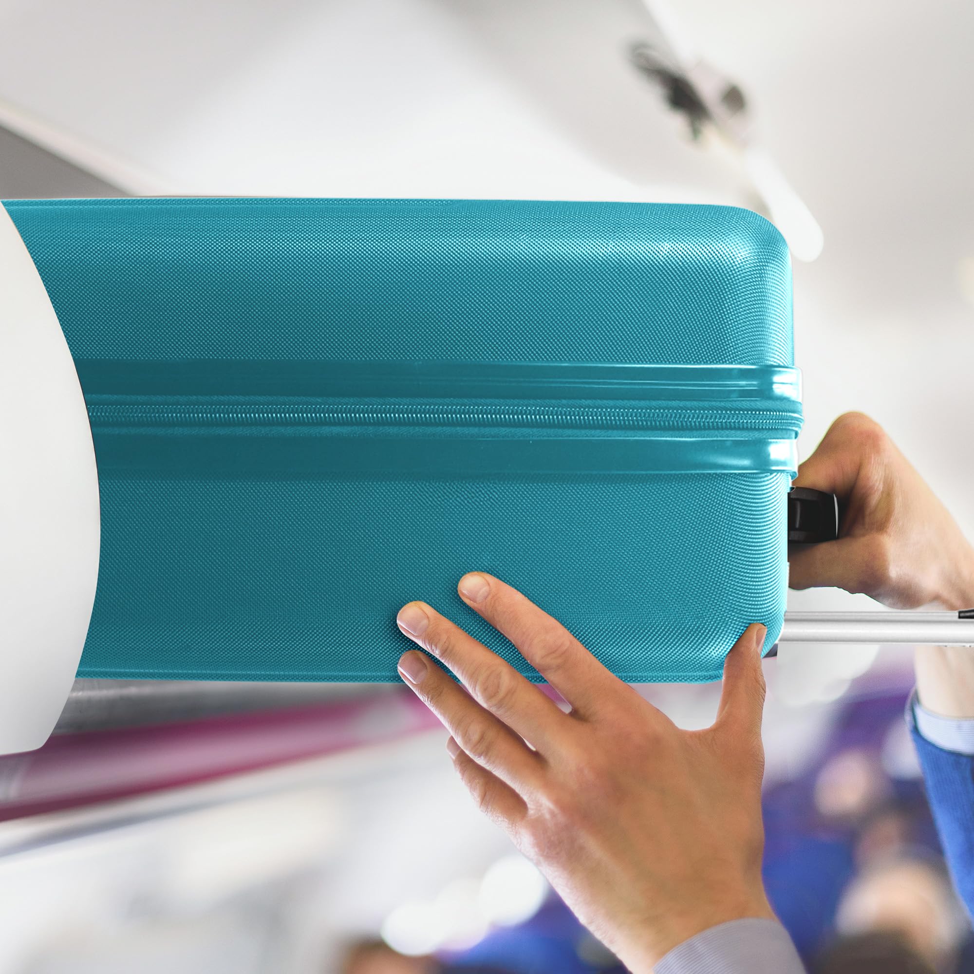 LUGG 15 Inch Vacay Cabin Case - 45x36x20 cm, Airline Approved Carry On Suitcase, ABS Lightweight Suitcase, Water Resistant Hard Suit Case with 360° Spinner Wheels, Carry On Bag with TSA Indent Lock