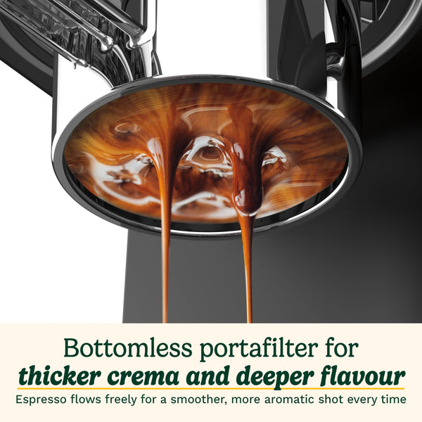 Cuisinart® Slim Espresso Machine | Espresso, Americano, Cold Brew | Integrated milk frother for Lattes and Cappuccino | 15-Bar Pressure, Bottomless Portafilter |Compact Design, Travel Mug Compatible