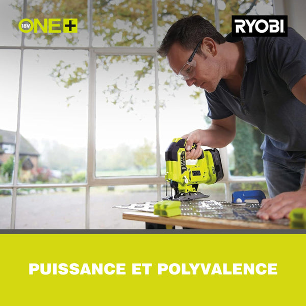 Ryobi R18JS-0 ONE+ Jigsaw with LED, 18 V (Body Only) - Green/Grey