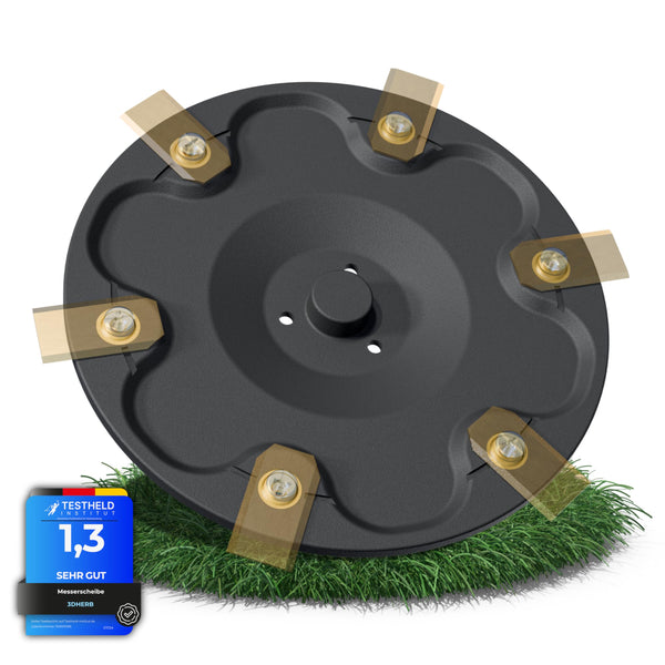 3DHerb 6 Blade Discs Compatible with Segway Navimow Robotic Lawnmower i105E, i108E & i110n - Premium Mower Disc Made of Fibreglass Reinforced Plastic
