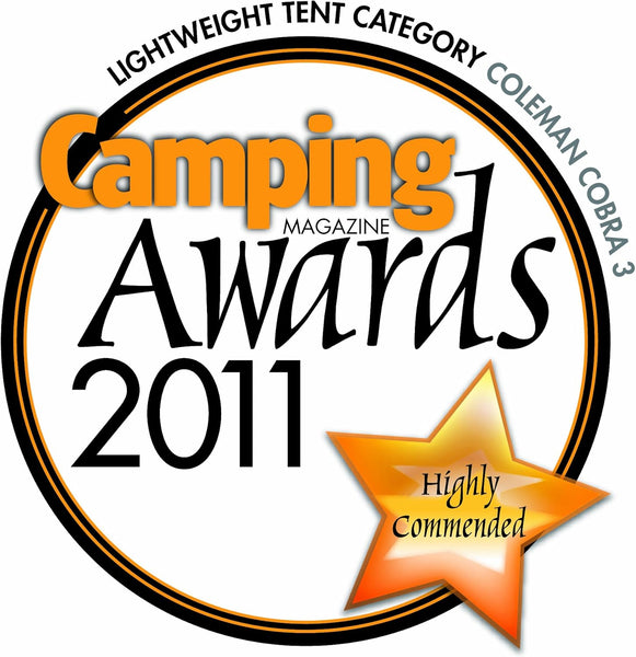 Coleman Cobra Backpacking Tent, Black, Blue, 3 Person