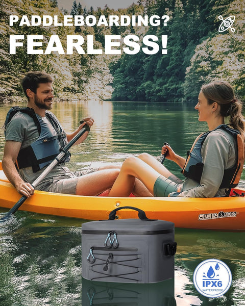 YULEEE 7/15/20L Insulated Cooler Bag - Large Multi-Functional Picnic Lunch Bag for Men & Women,Waterproof Leakproof Perfect for Beach, Family,Travel, Camping, Work,BBQ,and Outdoor Activities