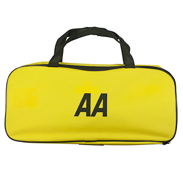 AA Vehicle Breakdown Safety Kit Plus AA5618 – Tyre Inflator, Warning Triangle, Tow Rope, Hi-Vis Vest, Torch, Glass Hammer, Booster Cables, Storage Bag