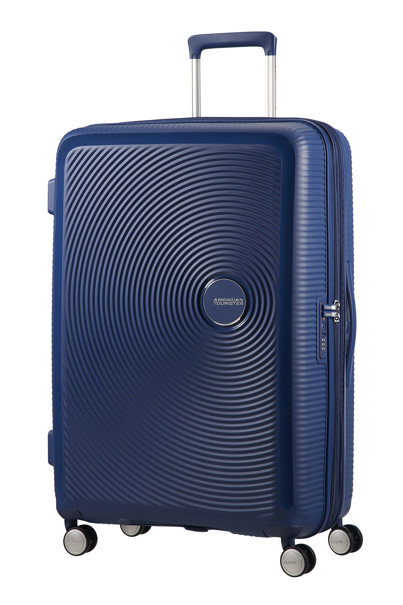 AMERICAN TOURISTER Soundbox - Spinner 67/24 Expandable Hand Luggage, 67 cm, 71.5 liters, Blue (Midnight Navy)