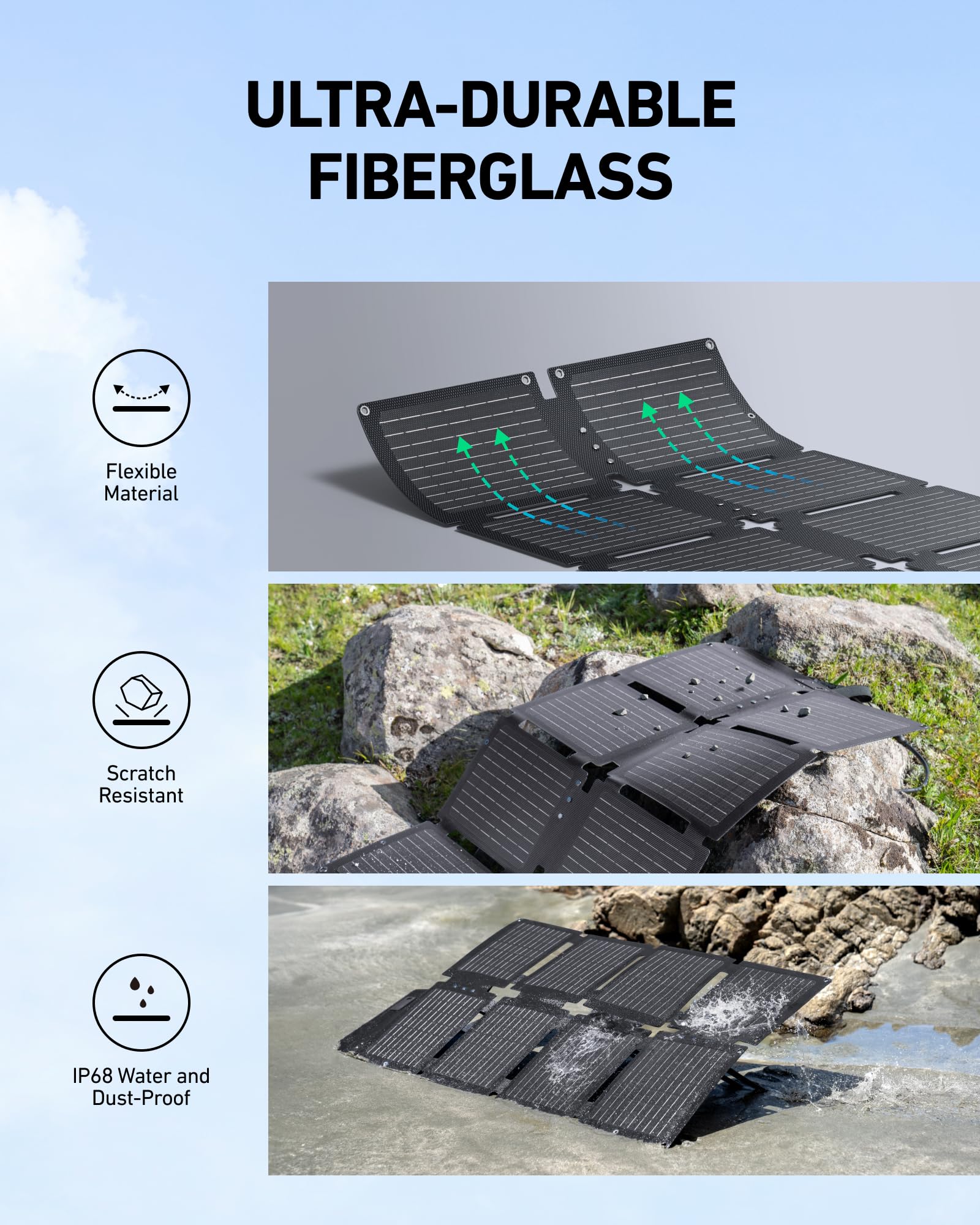 Anker SOLIX C200 DC Power Bank Station, 192Wh Portable Power Station, LiFePO4 Battery, 200W Solar Generator, for Outdoor Camping, Traveling, and Emergencies (No Wall Adapter Included)