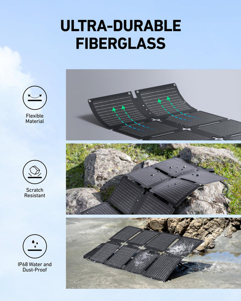 Anker SOLIX C200 DC Power Bank Station, 192Wh Portable Power Station, LiFePO4 Battery, 200W Solar Generator, for Outdoor Camping, Traveling, and Emergencies (No Wall Adapter Included)