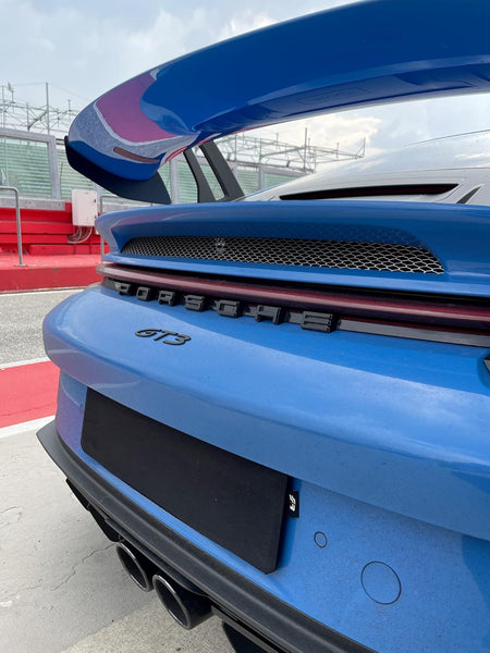 Simoni Racing LPC Universal Front and/or Rear License Plate Cover in Black Stretch Fabric