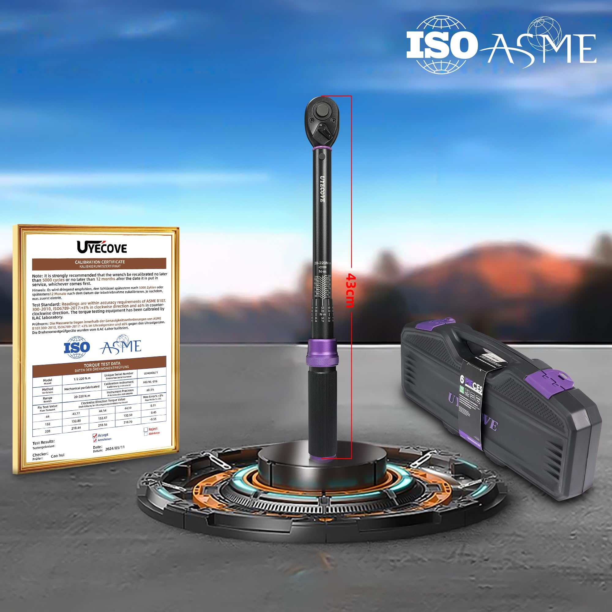 Torque Wrench 1/4 Bike Torque Wrench 1-25nm Torque Wrench Set 63ps with 100mm Extension bar and Socket