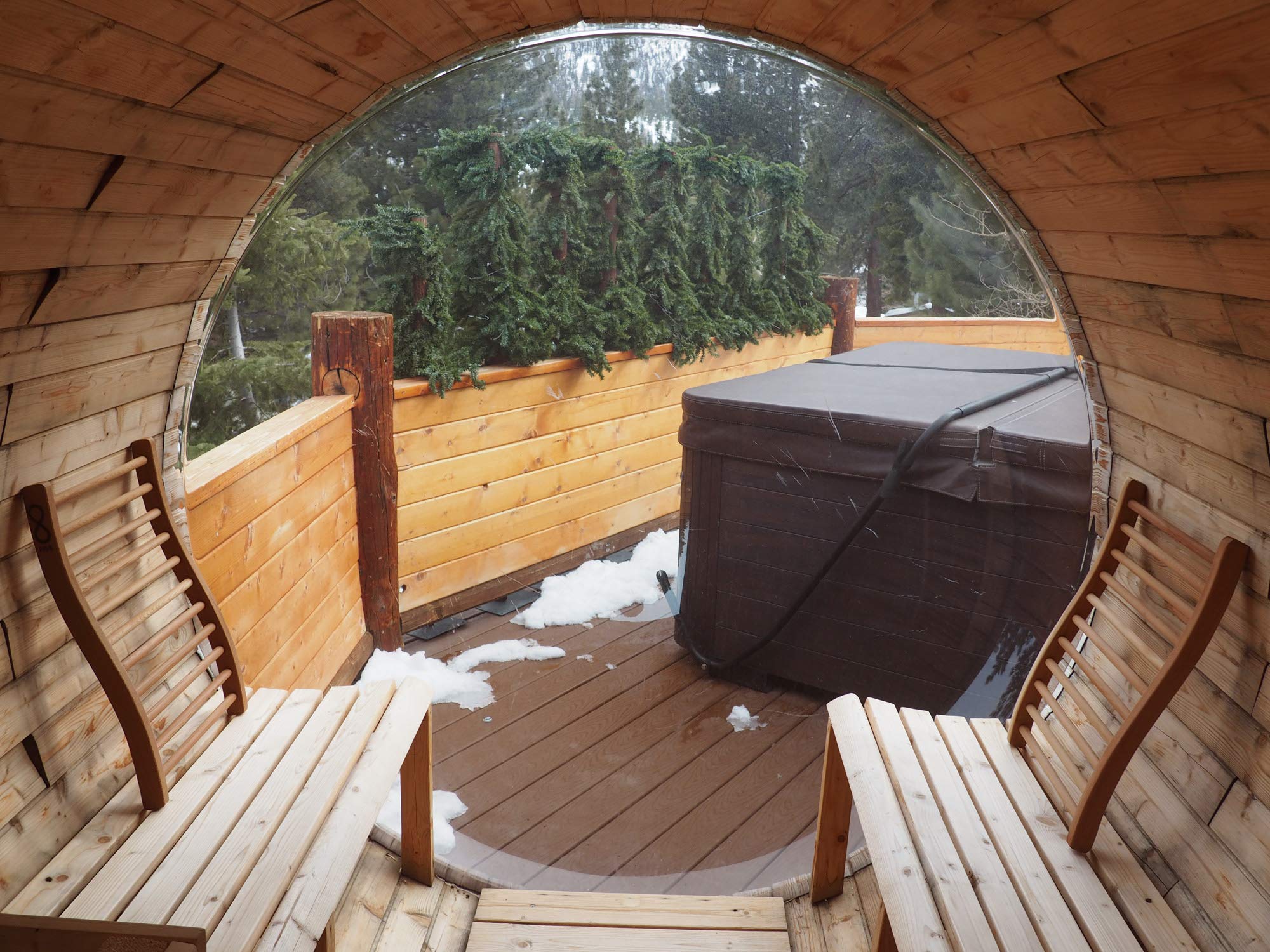 HSE Cedar S-Shape Sauna Backrest (1, Red Cedar)