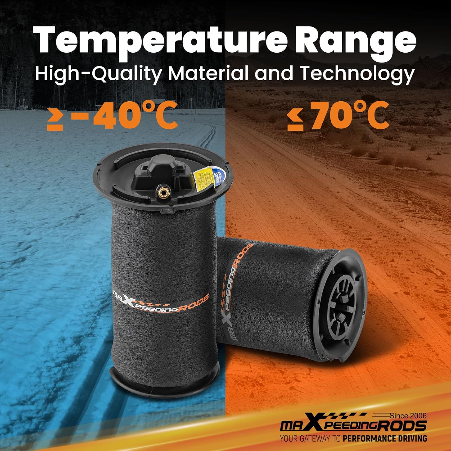 maXpeedingrods Pair Rear Air Suspension Spring Bags for BMW 5 Series E60 E61 37126765602 37126765603