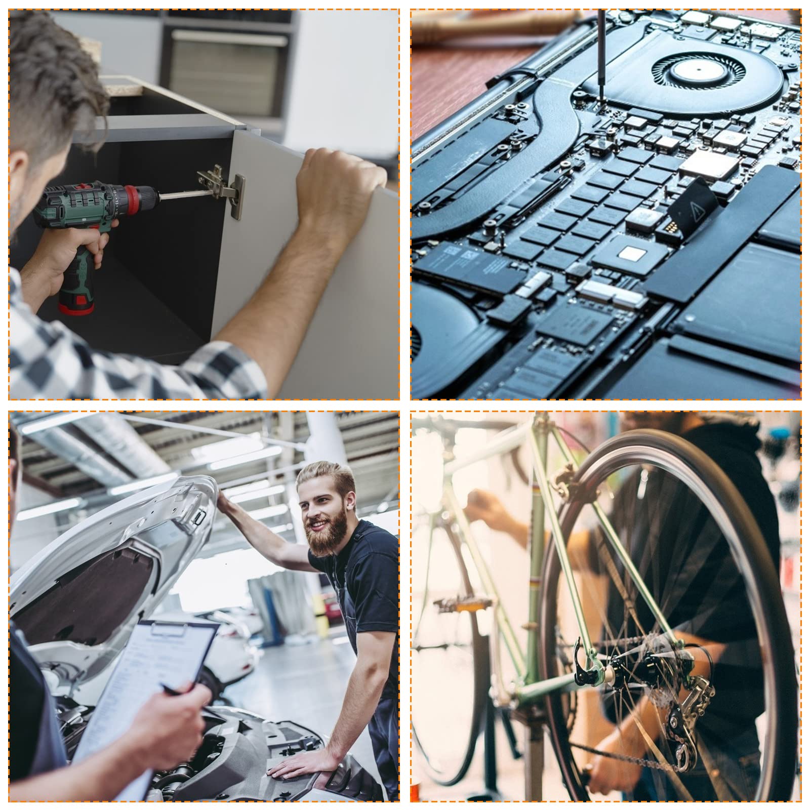 Hakkin 12PC Screwdriver Bits Set - S2 Steel, Magnetic, 3 Inch Slotted & Phillips, 1/4" Hex Shank for Power Screwdriver, Drill, Impact Driver