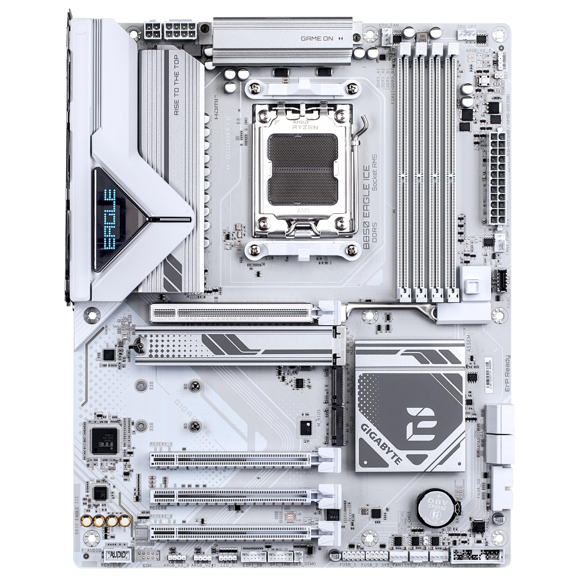 GIGABYTE B850 AORUS ELITE WIFI7 Motherboard - AMD Ryzen 9000 Series CPUs, 14+2+2 Phases Digital VRM, up to 8200MHz DDR5 (OC), 1xPCIe 5.0 + 2xPCIe 4.0 M.2, 2.5 LAN, WIFI 7, USB 3.2 Gen 2x2