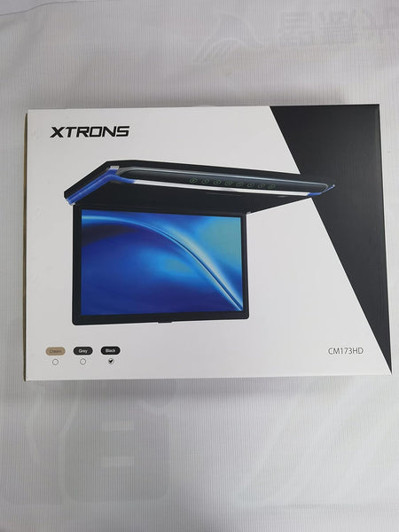 [New] XTRONS 17.3 Inch 16:9 Ultra-thin FHD Digital TFT Screen 1080P Video Car Overhead Player Roof Mounted Monitor Built-in HDMI/SD/USB/Infrared/FM Port