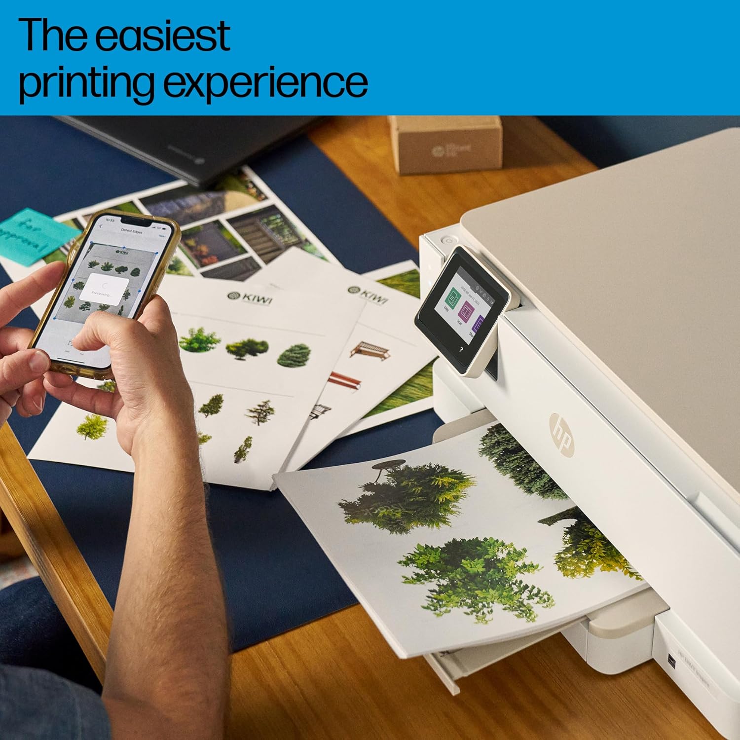 HP ENVY Inspire 7220e All-in-One Wireless Colour Printer | 5 months free Instant Ink limited time only | White | 2-sided printing | Touchscreen | Self-healing Wi-Fi