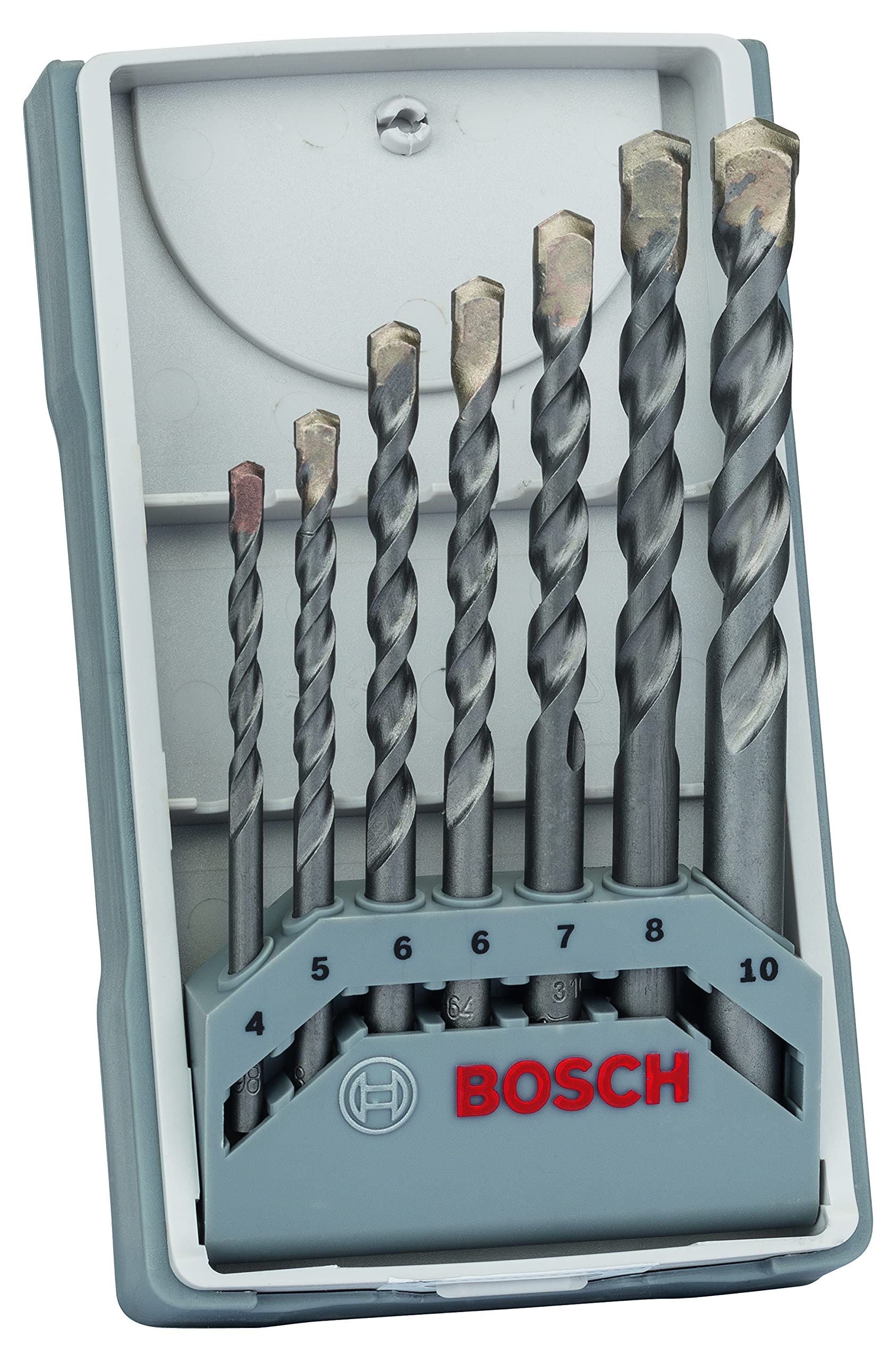 Bosch Accessories Professional 5-Pc HEX-5 Concrete Drill Bit Set (Concrete, Ø 4/5/6/8/10 mm, Accessory Impact Drill)