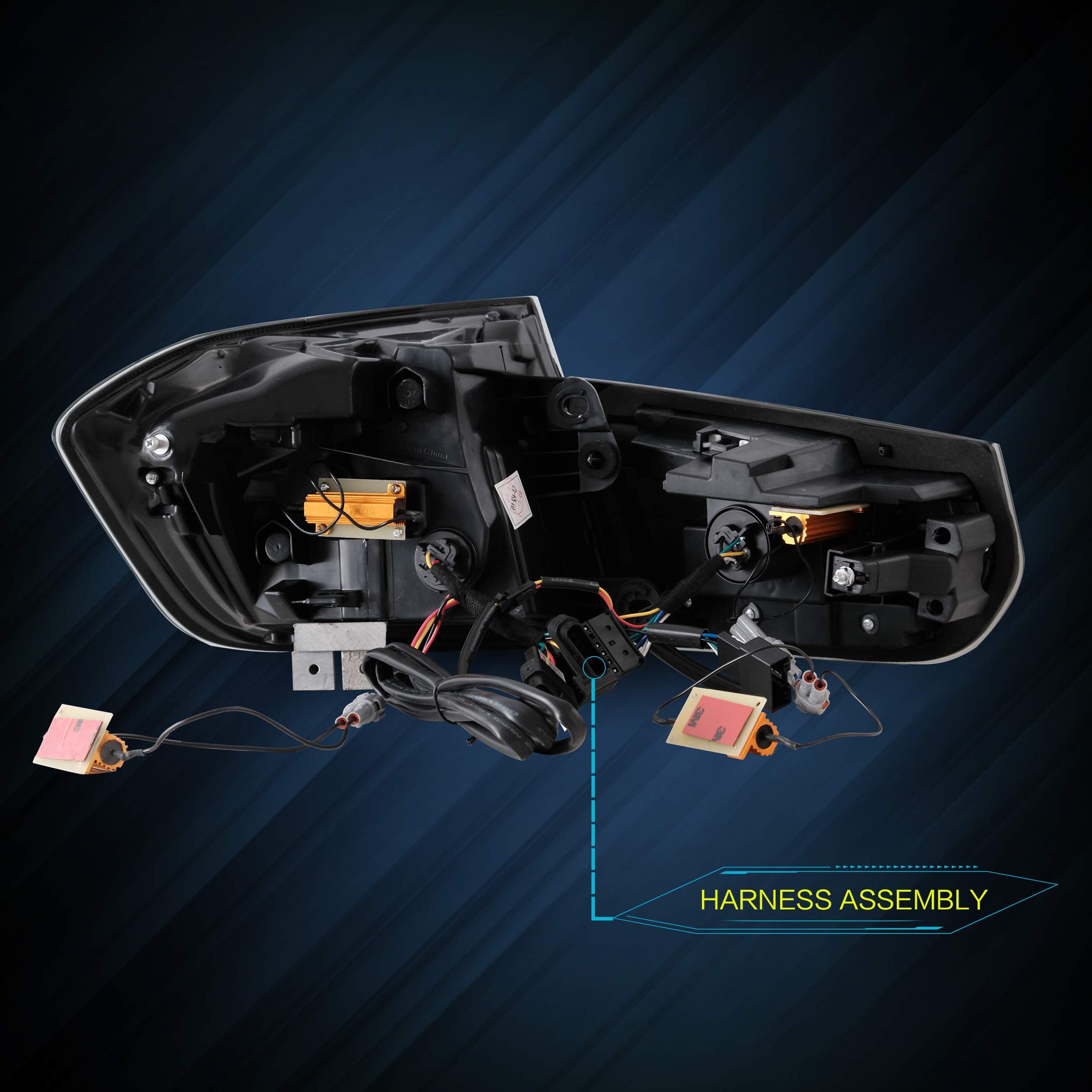 VLAND OLED Rear Lights Compatible with 2013-2018 BMW 3 Series F30 F35 F80 320i 328i 335i Sedan (Not for F31 F34), Tail Lights with Sequential Indicators, E-mark, Red