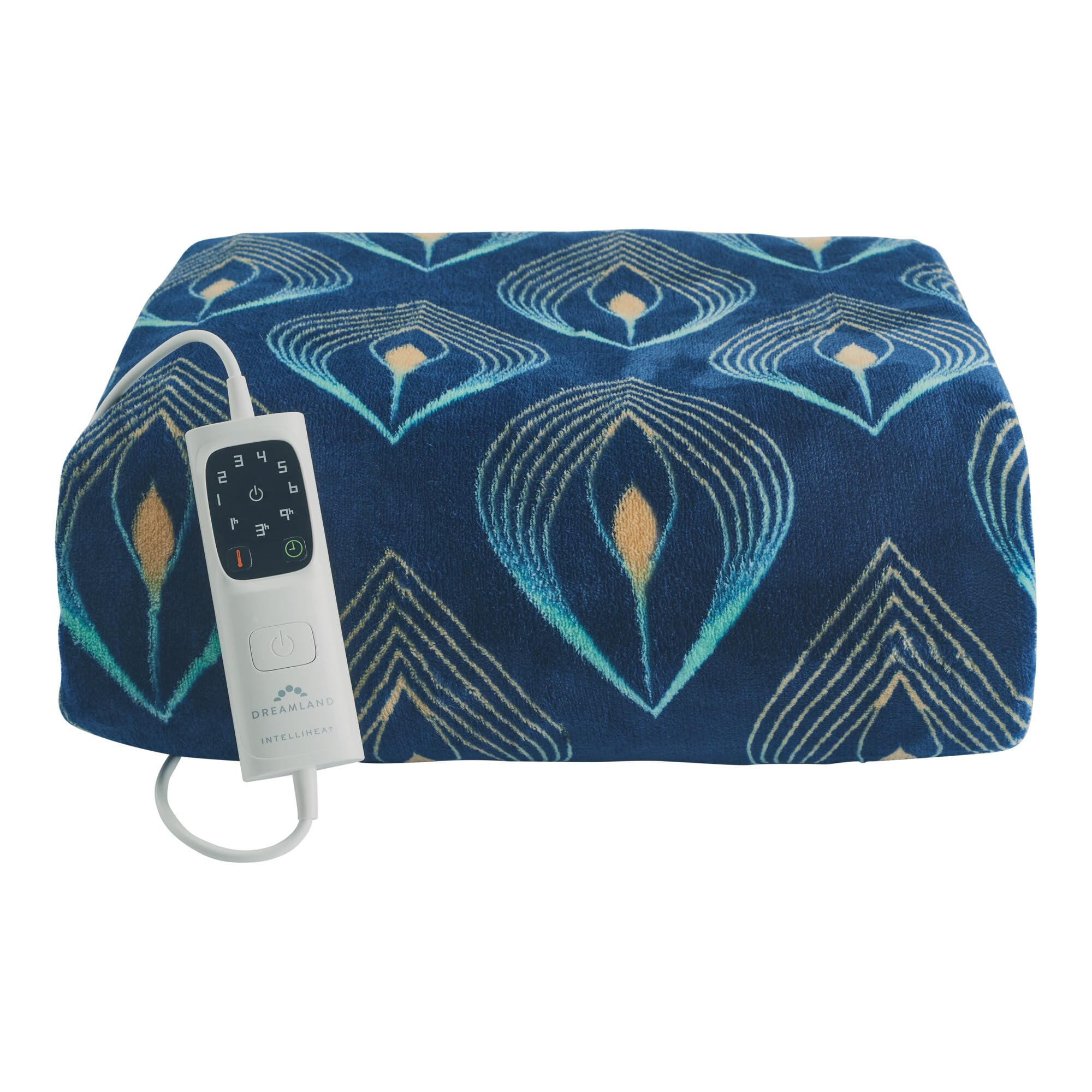 Dreamland Hygge Days Electric Blanket – Heated throw - Zebra, Luxury Faux Fur, 5-minute Fast heat up, 6 temperature settings, 1/3/9-hour auto timer, Electric throw, Machine Washable, 160x120cm