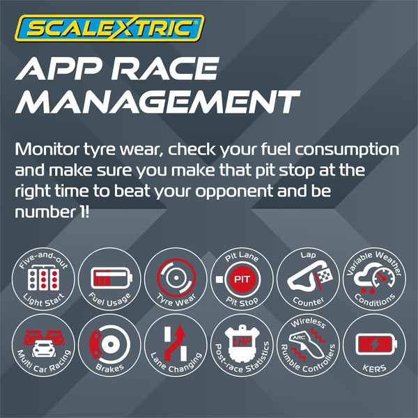 Scalextric Digital Racing Track Sets for Kids - ARC PRO: Pro Platinum Race Set - App Controlled Electric Kids Race Track Ages 8+, Slot Car Race Tracks, Multi-Car Racing & Lane Changing - 1:32 Scale