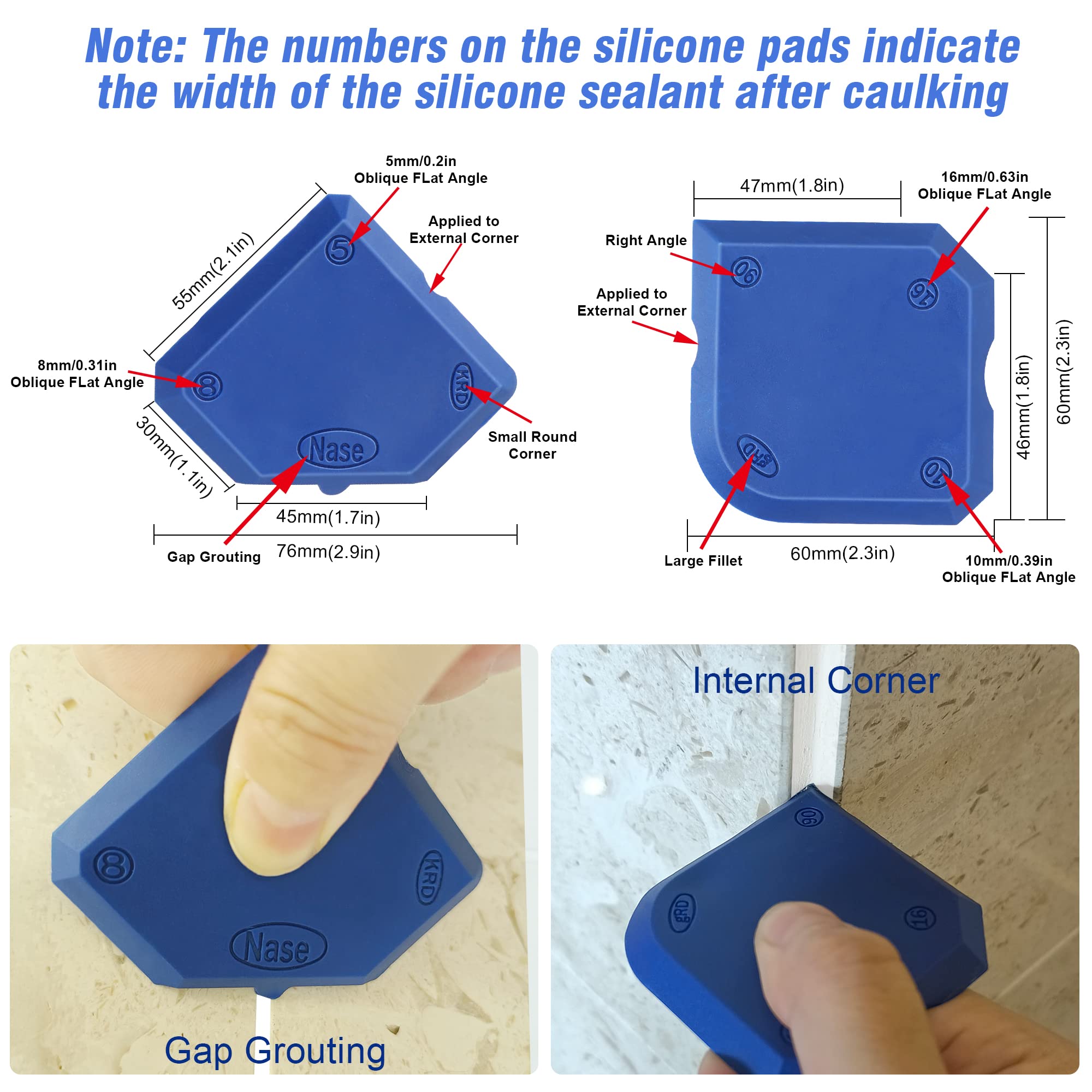 iLitLuk Drip-Free Caulking Gun Ratchet Rod Caulk Gun Applicator 15:1 Thrust Ratio Labor-Saving Lightweight Nylon Frame Cartridge Gun for 10oz/300ml Standard Caulk Tubes with Silicone Finishing Tools