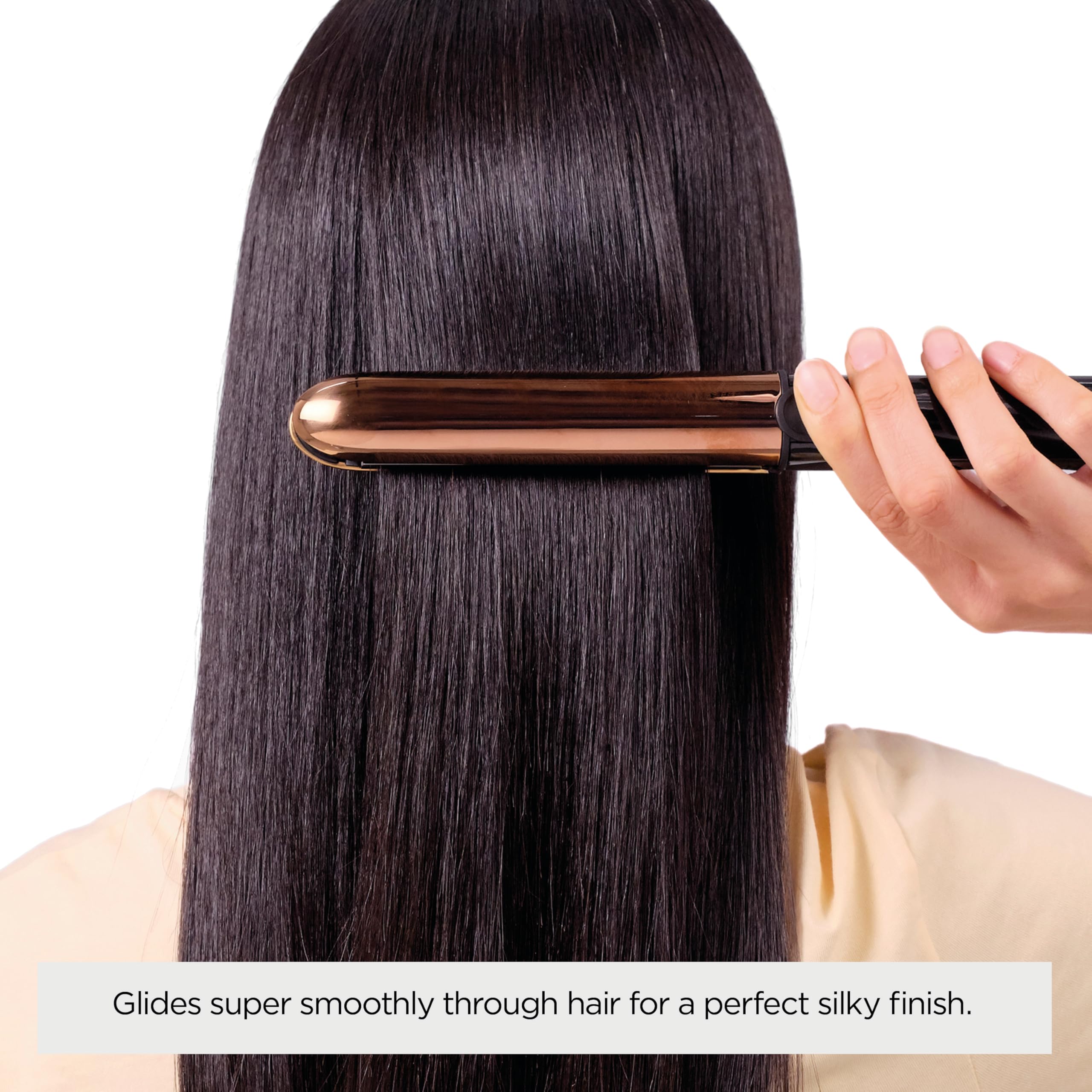 BaByliss Straight and Curl Brilliance Hair Straighteners - Curved Metal Design Easy Styling, Smoothing Titanium Plates, Ionic Anti-Frizz, Fast 15 Second Heat Up, 5 Heat Settings Up to 235°C, 2481U