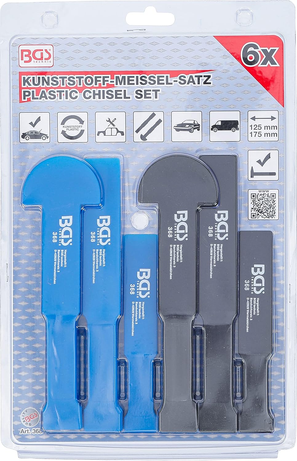 BGS 368 | Plastic Chisel Set 6 pcs.