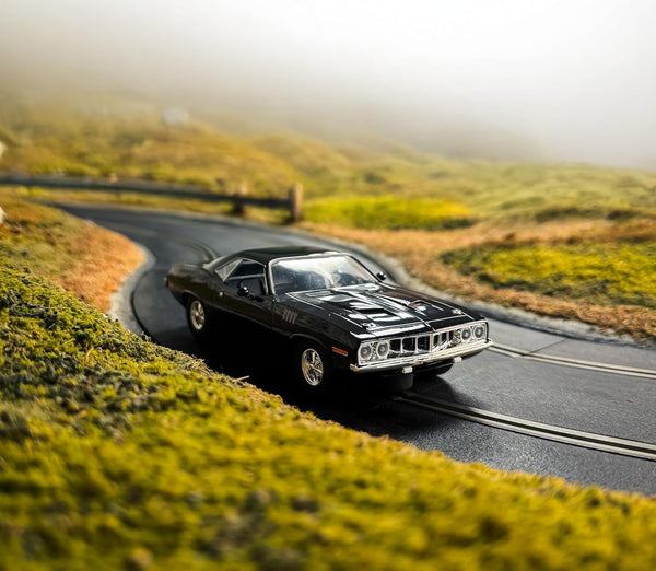 Scalextric Cars - C4595 John Wick Plymouth Barracuda, John Wick Chapter 4 - Toy Slot Car for use with Race Tracks and Set - Gift Ideas for Kids and Adults, Scalextric Accessories