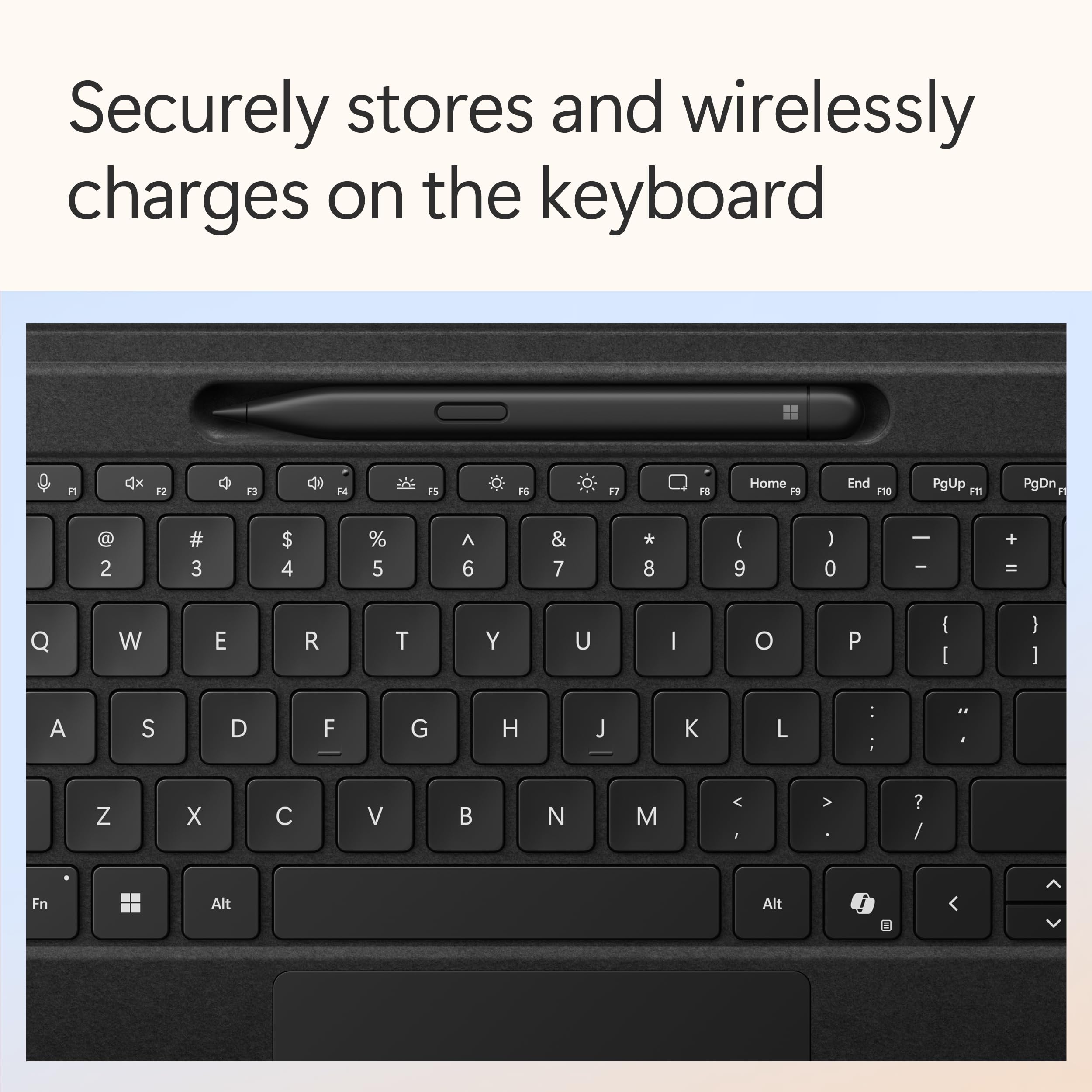 Microsoft Surface Pro Flex Keyboard with Slim Pen | Black | 2-in-1 Alcantara® Keyboard for Surface Pro Windows 11 Copilot+ PC