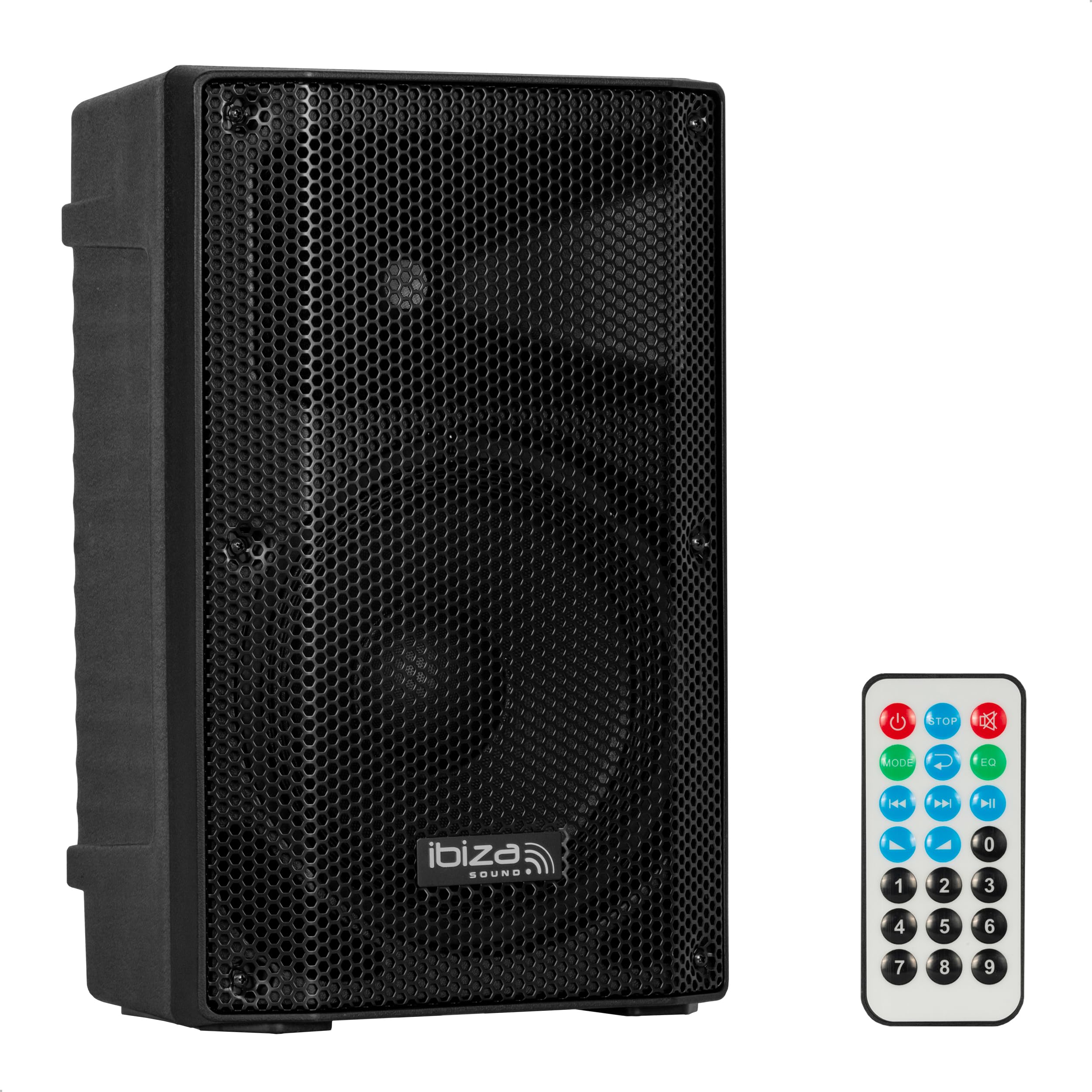 Ibiza - XTK8A-MKII- Active 8"/20cm SONO Speaker- 25mm Compression Tweeter- Bass Reflex System- USB, SD, Bluetooth- TWS- Handle and Wheels- NEW VERSION- Black- Parties, events,clubs,conferences,karaoke