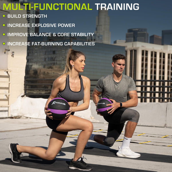 ProsourceFit Weighted Medicine Ball for Full Body Workouts