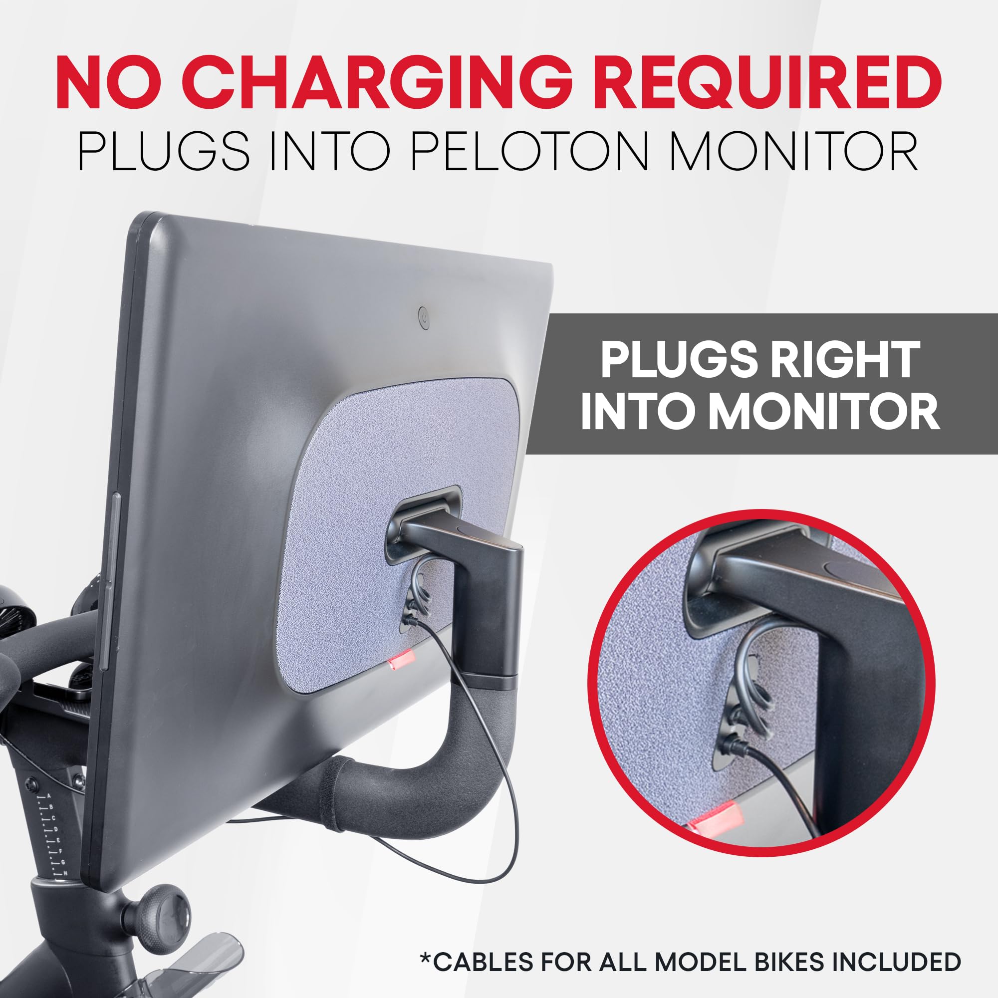 Dual Fans for Peloton Bike with Phone Tray - All Metal Phone Holder - Fan with Tray - No Batteries Required - Accessories for Peloton Bike