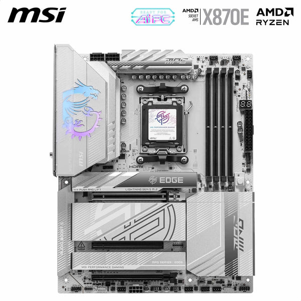 MSI X670E GAMING PLUS WIFI Motherboard, ATX - Supports AMD Ryzen 9000 / 8000 / 7000 Series Processors, AM5 - 80A SPS VRM, DDR5 Memory Boost 7800+ MHz/OC, PCIe 5.0 x16, M.2 Gen5, Wi-Fi 6E