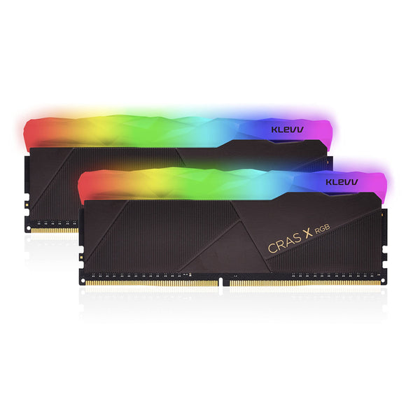 KLEVV CRAS X DDR4 RGB 16GB (2x 8GB) 3600MHz CL18 Gaming Memory RAM kit XMP 2.0 High Performance Overclocking 18-22-22-42