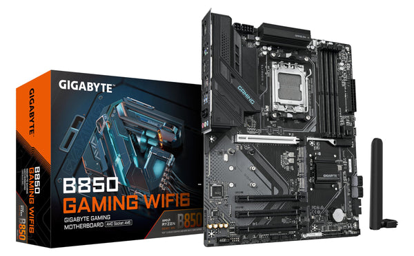 GIGABYTE B850 AORUS ELITE WIFI7 Motherboard - AMD Ryzen 9000 Series CPUs, 14+2+2 Phases Digital VRM, up to 8200MHz DDR5 (OC), 1xPCIe 5.0 + 2xPCIe 4.0 M.2, 2.5 LAN, WIFI 7, USB 3.2 Gen 2x2