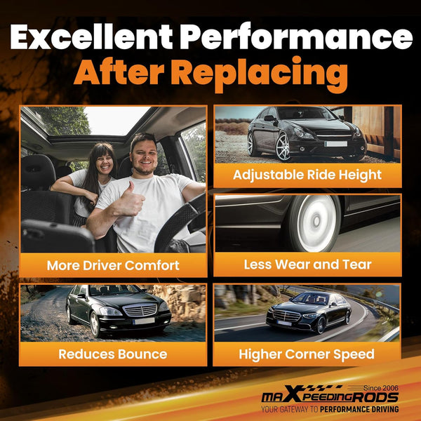 maXpeedingrods Rear Adjustable Air Ride Suspension Compressor Kit for Harley Davidson Touring Electra Street Road Glide 1994-2020