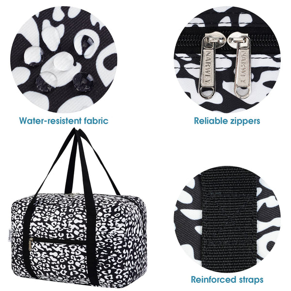 for Ryanair Airlines Cabin Bag 40x20x25 Underseat Foldable Travel Duffel Bag Holdall Tote Carry on Hand Luggage Overnight for Women and Men 20L (Black)