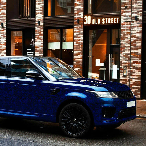 Purple Forged Carbon Fiber Vinyl Wrap, Foneso Self Adhesive Film, High Glossy Car Wrap Roll, Auto Interior Stickers Sheets Films Wraps Without Bubble for DIY Use 1ft x 5ft