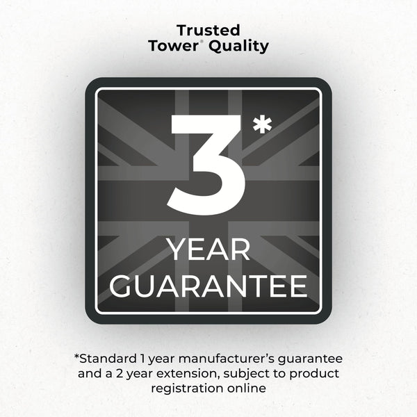 Tower T17122 Vortx Platinum Xpress Digital 30L Air Fryer Oven with Vizion Viewing Window, 18 Cooking Options, 2 Hour Timer, 1800W, Black