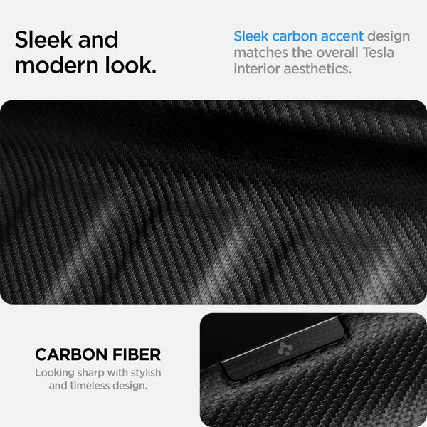 Spigen Tesla Model Y (~2024) Front Trunk Mat Cargo Liner, All Weather Floor Mats, Boot Liner, Waterproof, Easy To Clean Material, Designed for Model Y Accessories - Carbon Edition