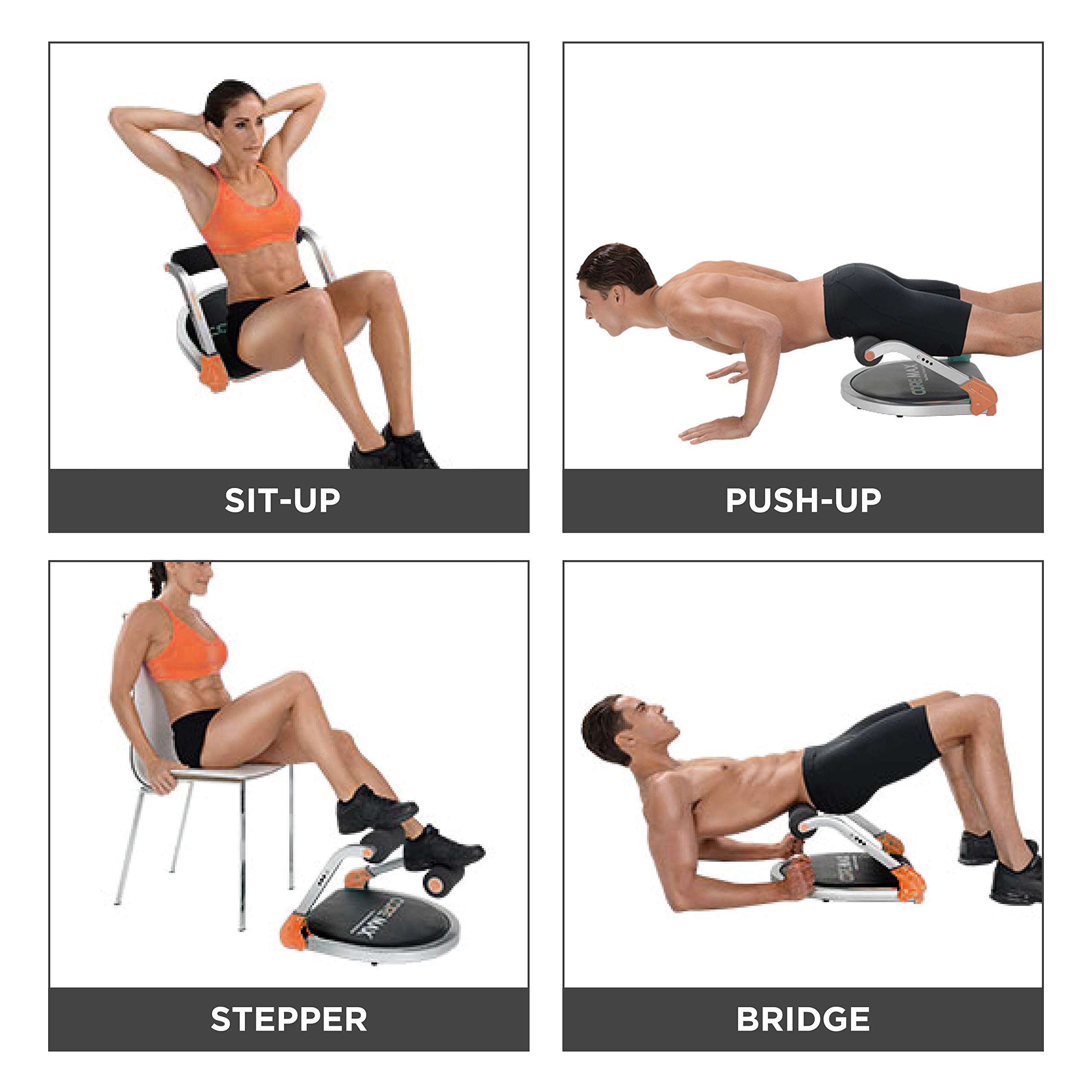 New Image Core Max 8-in-1 Home Workout Training System - Tone, Tighten & Sculpt Your Abs - Indoor Exercise Equipment - Abdominal & Obliques Trainer