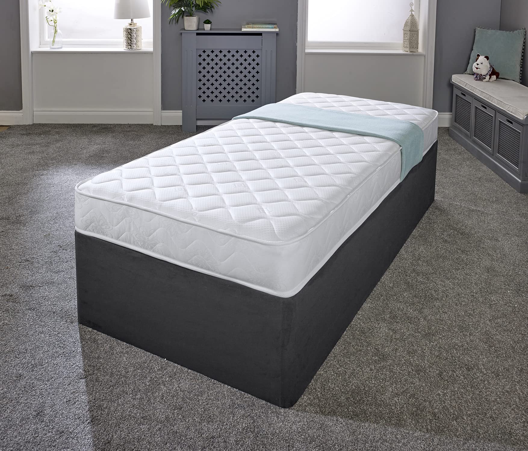 Extreme Comfort Flame Essentials Mattress | 2ft6 Shorty (75cm x 175cm) | Foam-Free Bonnell Spring | Plush Feel | Cooltouch Plus Sleep Surface | 18cm