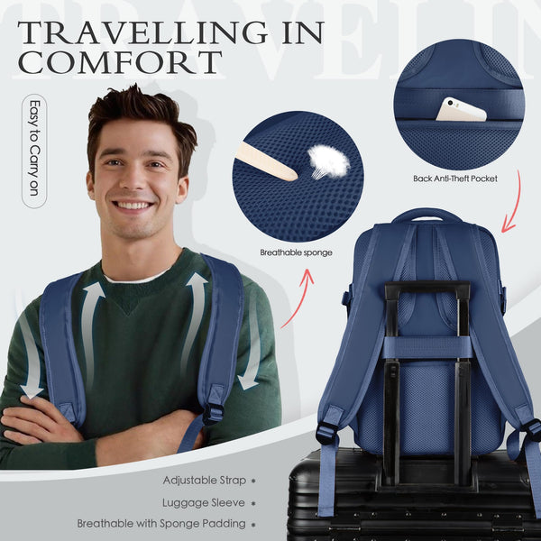 for Ryanair Cabin Bags 40x20x25 Underseat Cabin Bag Carry Ons Hand Luggage Bag Travel Backpack Cabin Size for Ryanair Backpack with Charging Hole