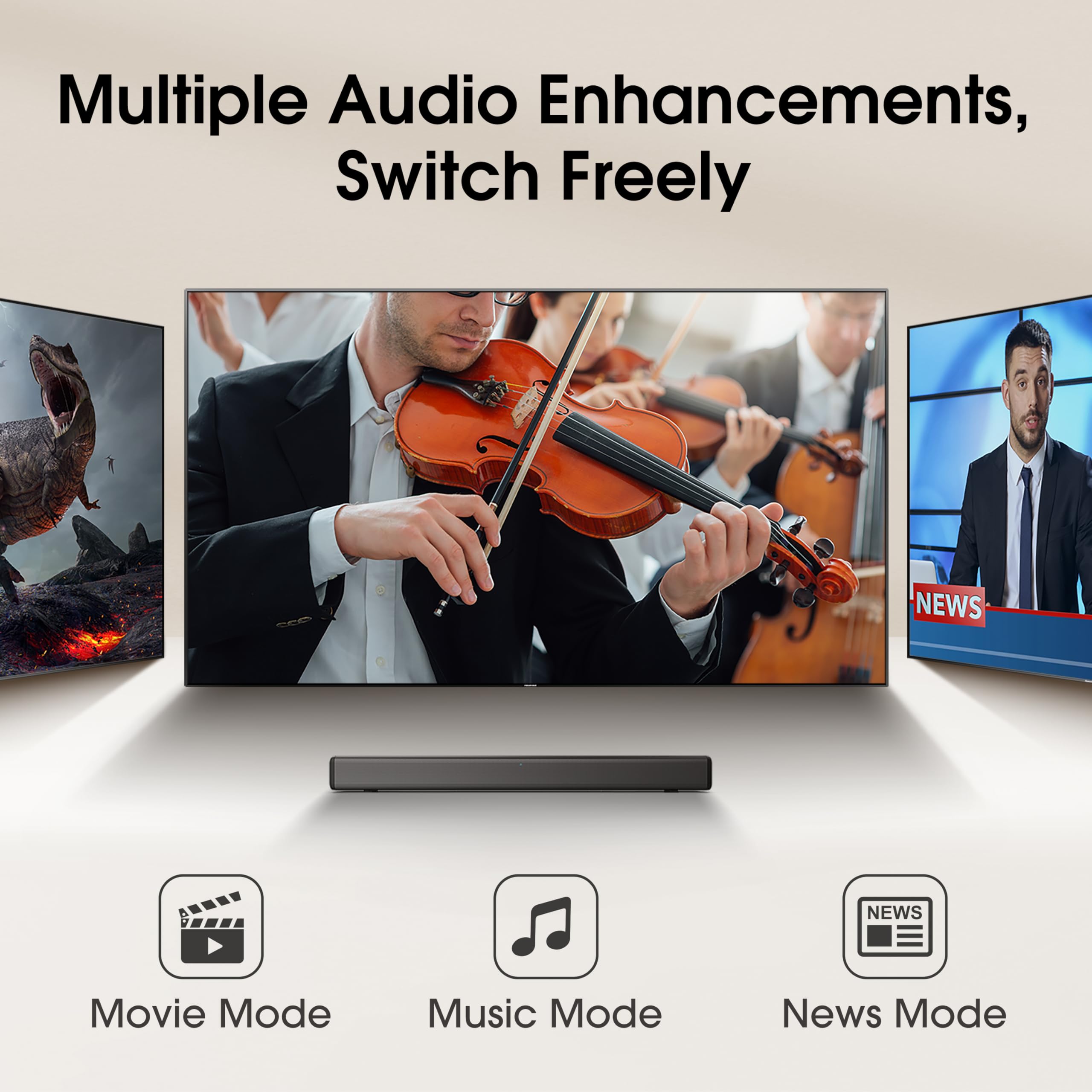 Hisense AX5125H 5.1.2 Channel 500W Dolby Atmos Soundbar with Wireless Subwoofer& Up Firing Speakers& Turly Wireless Rear Speakers