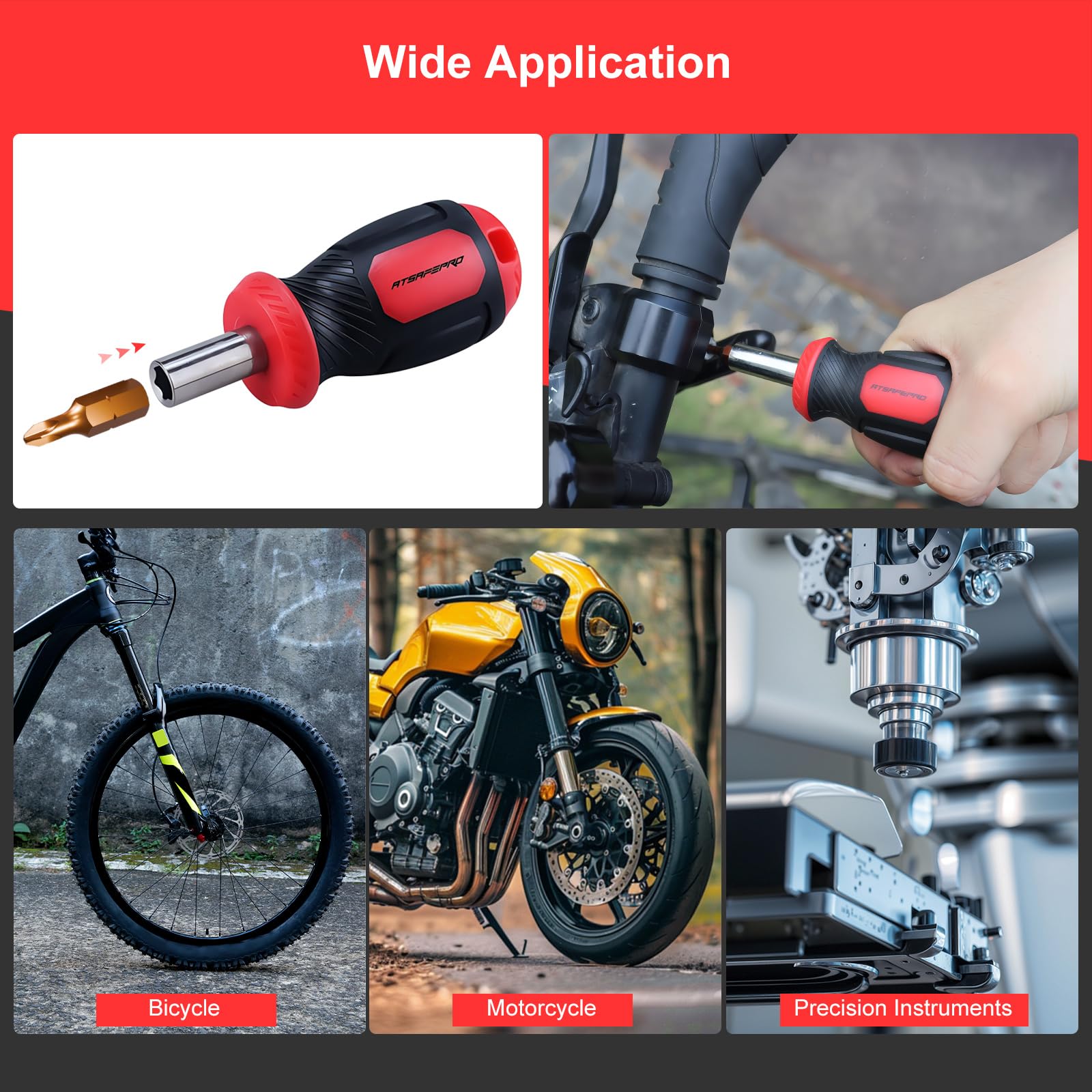 ATsafepro Torque Wrench 3/4 Inch, 100-600 Nm Torque Wrenchs, ±3% Error Accuracy with 48 Teeth Dual-Direction Adjustable for Repair of Car, Truck, Tractor