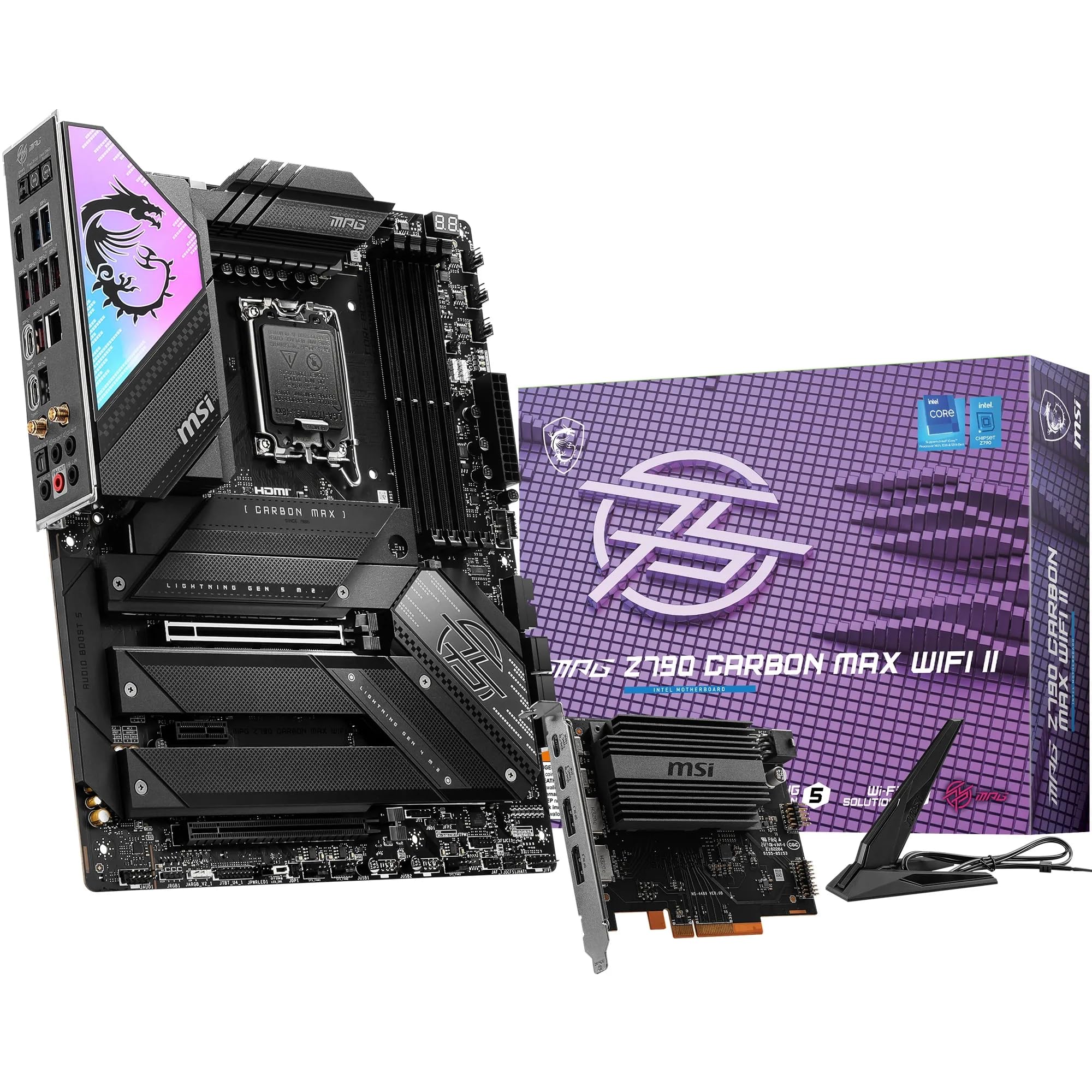 MSI Z790 GAMING PLUS WIFI Motherboard, ATX - Supports Intel 14th, 13th & 12th Gen Core Processors, LGA 1700 - DDR5 Memory Boost 7200+MHz/OC, 1 x PCIe 5.0 x16, 4 x M.2 Gen4, 2.5G LAN, Wi-Fi 6E